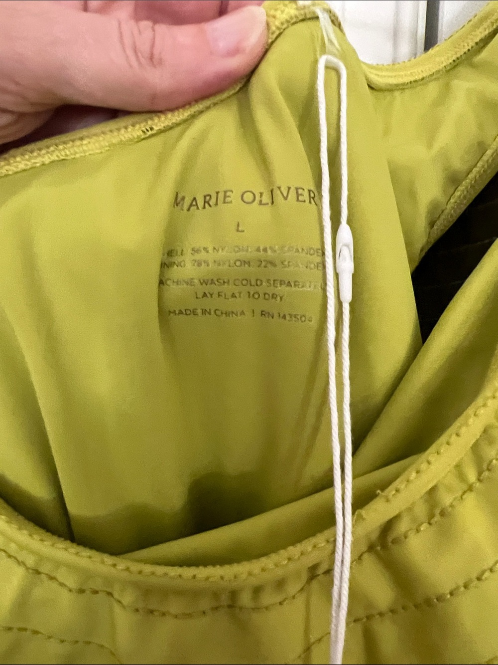 Marie Oliver One-Shoulder Marissa Ruffle Bodysuit in Apple - Picture 5 of 7